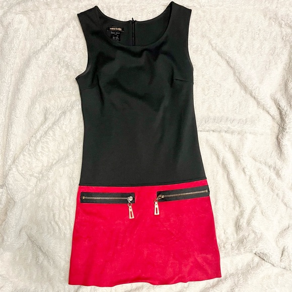 Nana Baïla Paris Dresses & Skirts - NANA BAÏLA PARIS Color-block Gold Zipper Sleeveless Dress Size XS Small